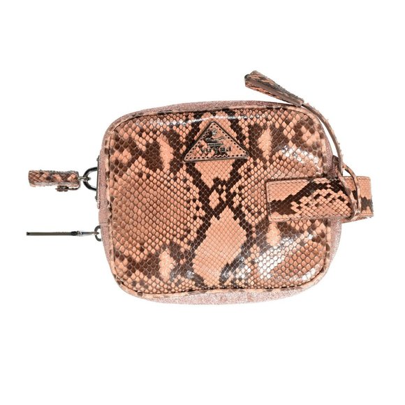 Prada Women's Pink Python Skin Leather Bag Clutch - Picture 1 of 7